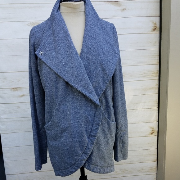 lululemon athletica Sweaters - Lululemon gratitude wrap 6 heathered coal WARM